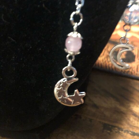 Beautiful Celtic moon, celestial mystic moon goddess head chain/or necklace. - Picture 5 of 12
